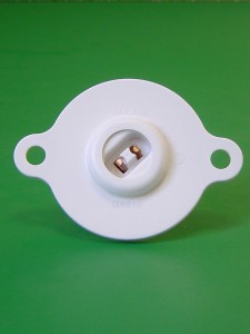 Recessed Double Contact Power Grove Turret Socket